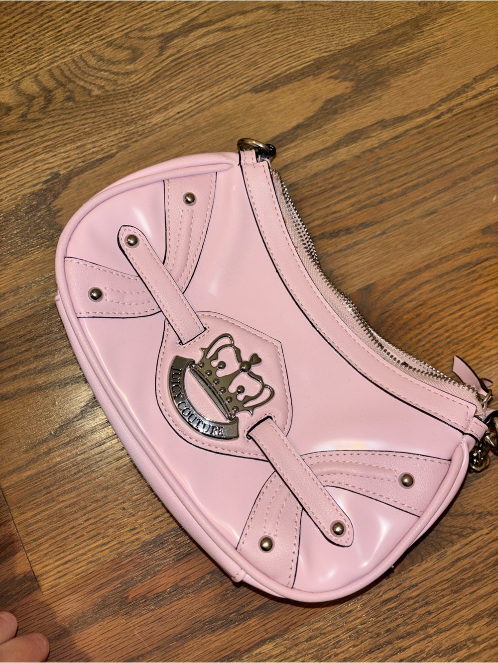 Juicy Couture Pink Crescent Shoulder Bag